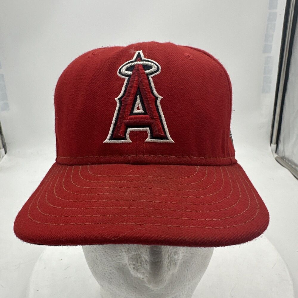 New Era cool Base MLB Los Angeles Angels Fitted Hat Red Size 7 1/8 All Star Game